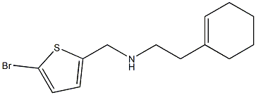 [(5-bromothiophen-2-yl)methyl][2-(cyclohex-1-en-1-yl)ethyl]amine 结构式