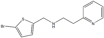 [(5-bromothiophen-2-yl)methyl][2-(pyridin-2-yl)ethyl]amine,,结构式