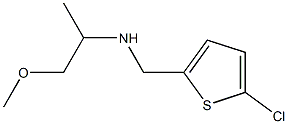 [(5-chlorothiophen-2-yl)methyl](1-methoxypropan-2-yl)amine Structure
