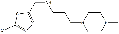 [(5-chlorothiophen-2-yl)methyl][3-(4-methylpiperazin-1-yl)propyl]amine,,结构式