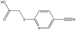 [(5-cyanopyridin-2-yl)thio]acetic acid,,结构式
