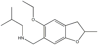 [(5-ethoxy-2-methyl-2,3-dihydro-1-benzofuran-6-yl)methyl](2-methylpropyl)amine,,结构式