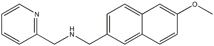 [(6-methoxynaphthalen-2-yl)methyl](pyridin-2-ylmethyl)amine Struktur