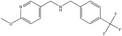 [(6-methoxypyridin-3-yl)methyl]({[4-(trifluoromethyl)phenyl]methyl})amine,,结构式