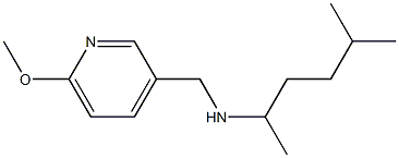 [(6-methoxypyridin-3-yl)methyl](5-methylhexan-2-yl)amine Structure