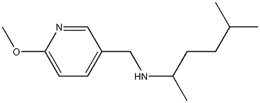 [(6-methoxypyridin-3-yl)methyl](5-methylhexan-2-yl)amine 结构式