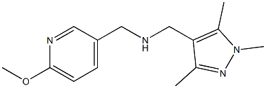 [(6-methoxypyridin-3-yl)methyl][(1,3,5-trimethyl-1H-pyrazol-4-yl)methyl]amine 结构式