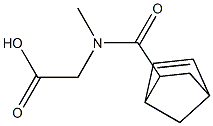 [(bicyclo[2.2.1]hept-5-en-2-ylcarbonyl)(methyl)amino]acetic acid 化学構造式