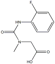 [{[(2-fluorophenyl)amino]carbonyl}(methyl)amino]acetic acid Structure