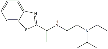 [1-(1,3-benzothiazol-2-yl)ethyl]({2-[bis(propan-2-yl)amino]ethyl})amine Struktur