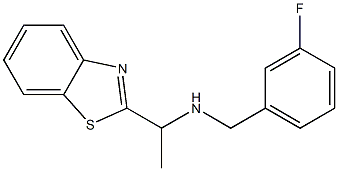 [1-(1,3-benzothiazol-2-yl)ethyl][(3-fluorophenyl)methyl]amine