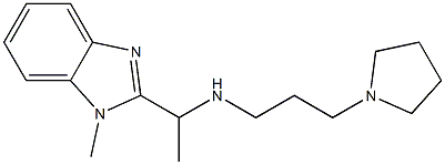 [1-(1-methyl-1H-1,3-benzodiazol-2-yl)ethyl][3-(pyrrolidin-1-yl)propyl]amine|