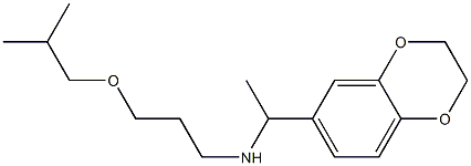 [1-(2,3-dihydro-1,4-benzodioxin-6-yl)ethyl][3-(2-methylpropoxy)propyl]amine