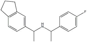 [1-(2,3-dihydro-1H-inden-5-yl)ethyl][1-(4-fluorophenyl)ethyl]amine