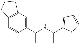 [1-(2,3-dihydro-1H-inden-5-yl)ethyl][1-(thiophen-2-yl)ethyl]amine
