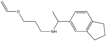 [1-(2,3-dihydro-1H-inden-5-yl)ethyl][3-(ethenyloxy)propyl]amine 结构式