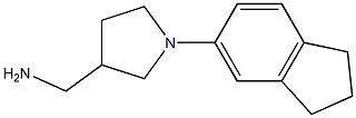 [1-(2,3-dihydro-1H-inden-5-yl)pyrrolidin-3-yl]methylamine,,结构式