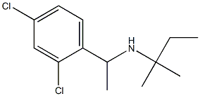 [1-(2,4-dichlorophenyl)ethyl](2-methylbutan-2-yl)amine 化学構造式
