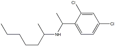 [1-(2,4-dichlorophenyl)ethyl](heptan-2-yl)amine 化学構造式