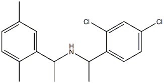 [1-(2,4-dichlorophenyl)ethyl][1-(2,5-dimethylphenyl)ethyl]amine,,结构式