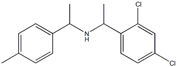 [1-(2,4-dichlorophenyl)ethyl][1-(4-methylphenyl)ethyl]amine Struktur