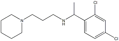 [1-(2,4-dichlorophenyl)ethyl][3-(piperidin-1-yl)propyl]amine,,结构式