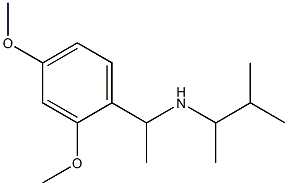 [1-(2,4-dimethoxyphenyl)ethyl](3-methylbutan-2-yl)amine Structure