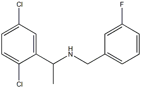 [1-(2,5-dichlorophenyl)ethyl][(3-fluorophenyl)methyl]amine Structure