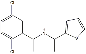 [1-(2,5-dichlorophenyl)ethyl][1-(thiophen-2-yl)ethyl]amine Structure