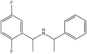 [1-(2,5-difluorophenyl)ethyl](1-phenylethyl)amine 结构式