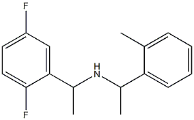 [1-(2,5-difluorophenyl)ethyl][1-(2-methylphenyl)ethyl]amine Struktur