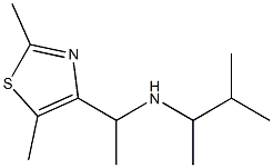 [1-(2,5-dimethyl-1,3-thiazol-4-yl)ethyl](3-methylbutan-2-yl)amine Struktur