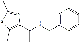 [1-(2,5-dimethyl-1,3-thiazol-4-yl)ethyl](pyridin-3-ylmethyl)amine 化学構造式