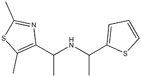  [1-(2,5-dimethyl-1,3-thiazol-4-yl)ethyl][1-(thiophen-2-yl)ethyl]amine