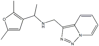 [1-(2,5-dimethylfuran-3-yl)ethyl]({[1,2,4]triazolo[3,4-a]pyridin-3-ylmethyl})amine Structure