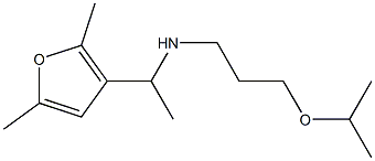 [1-(2,5-dimethylfuran-3-yl)ethyl][3-(propan-2-yloxy)propyl]amine 化学構造式