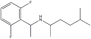 [1-(2,6-difluorophenyl)ethyl](5-methylhexan-2-yl)amine Structure