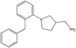 [1-(2-benzylphenyl)pyrrolidin-3-yl]methanamine Structure