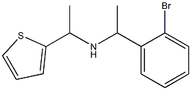 [1-(2-bromophenyl)ethyl][1-(thiophen-2-yl)ethyl]amine 化学構造式