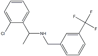 [1-(2-chlorophenyl)ethyl]({[3-(trifluoromethyl)phenyl]methyl})amine