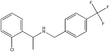 [1-(2-chlorophenyl)ethyl]({[4-(trifluoromethyl)phenyl]methyl})amine Structure