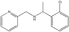 [1-(2-chlorophenyl)ethyl](pyridin-2-ylmethyl)amine,,结构式