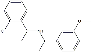 [1-(2-chlorophenyl)ethyl][1-(3-methoxyphenyl)ethyl]amine 结构式