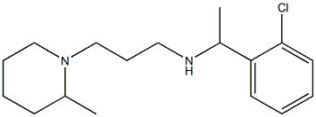 [1-(2-chlorophenyl)ethyl][3-(2-methylpiperidin-1-yl)propyl]amine Struktur