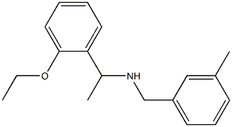 [1-(2-ethoxyphenyl)ethyl][(3-methylphenyl)methyl]amine Struktur