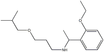 [1-(2-ethoxyphenyl)ethyl][3-(2-methylpropoxy)propyl]amine,,结构式