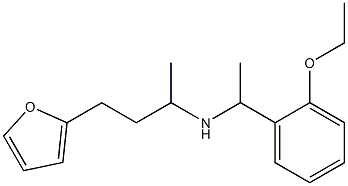 [1-(2-ethoxyphenyl)ethyl][4-(furan-2-yl)butan-2-yl]amine Structure