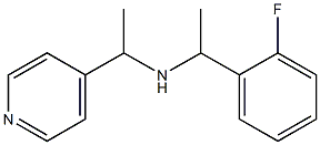 [1-(2-fluorophenyl)ethyl][1-(pyridin-4-yl)ethyl]amine Structure