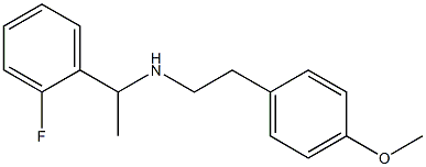 [1-(2-fluorophenyl)ethyl][2-(4-methoxyphenyl)ethyl]amine Struktur