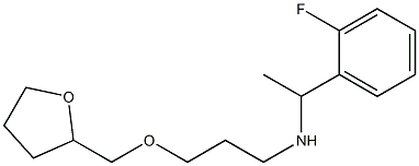 [1-(2-fluorophenyl)ethyl][3-(oxolan-2-ylmethoxy)propyl]amine 结构式